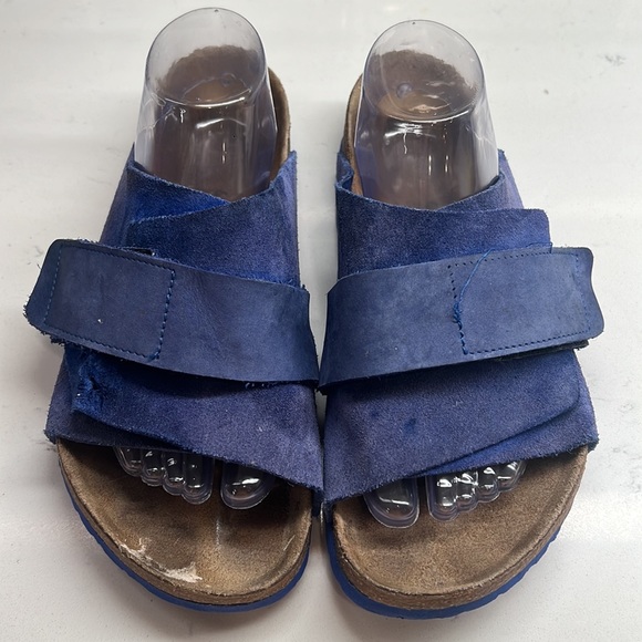 Birkenstock Other - Birkenstock Kyoto Nubuck Leather Desert Buck Indigo Blue Sandals Unisex W10 M8